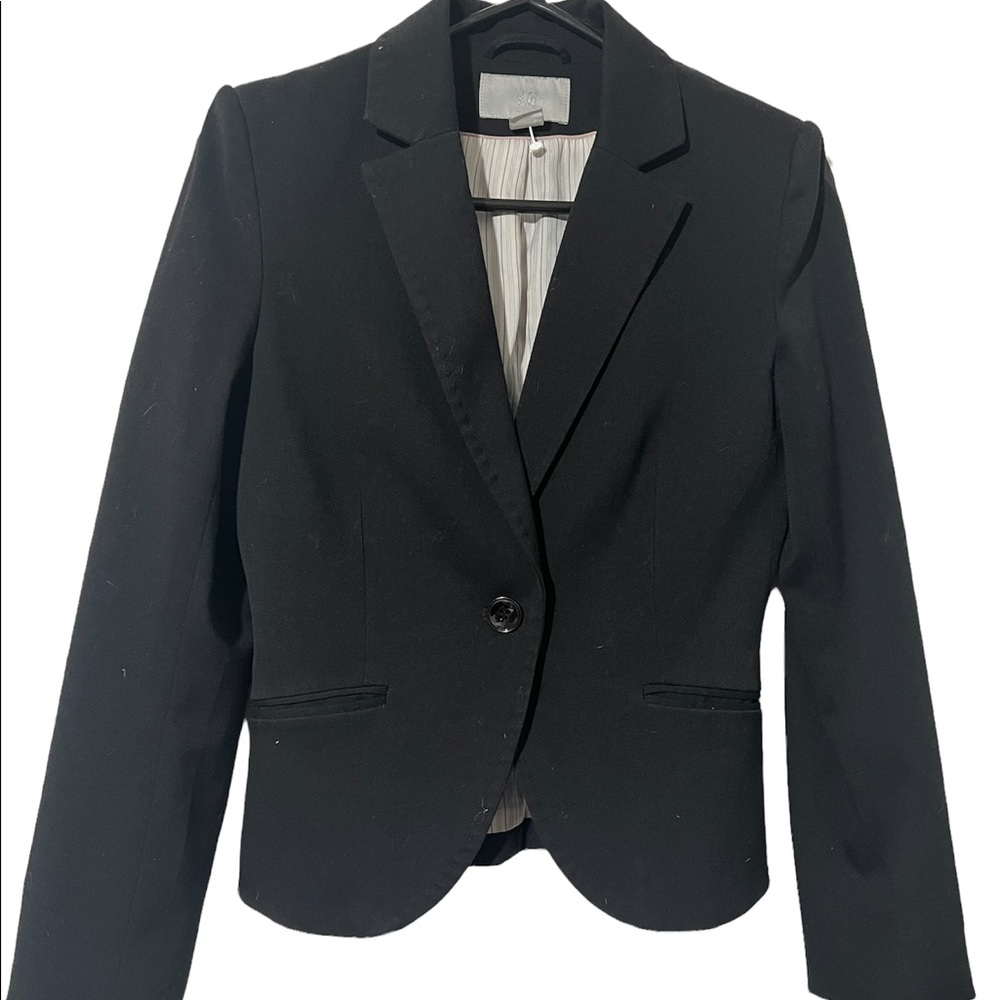 Black black blazer H&M double lined size 4
